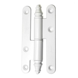 Zawias do drzwi 110x55mm stal biały rozłączny PRAWY (pl) mod. 507