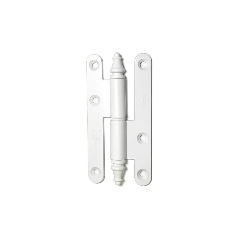 Zawias do drzwi 110x55mm stal biały rozłączny LEWY (pl) mod. 507