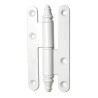 Zawias do drzwi 110x55mm stal biały rozłączny LEWY (pl) mod. 507