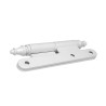 Zawias do drzwi 110x55mm stal biały rozłączny LEWY (pl) mod. 507