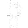 Klamka CONN Esp HDL IN LK 40 antra 7016