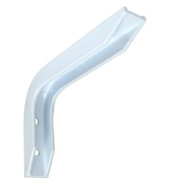 Wspornik półki aluminium biały 120x80mm mod.4