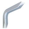 Wspornik półki aluminium biały 120x80mm mod.4