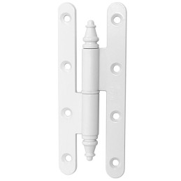 Zawias do drzwi 140x55mm stal biały rozłączny PRAWY (pl) mod. 507