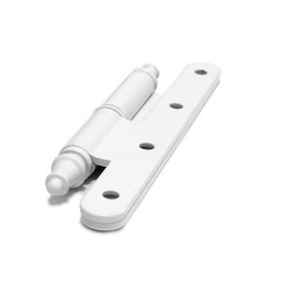 Zawias do drzwi 140x55mm stal biały rozłączny PRAWY (pl) mod. 507