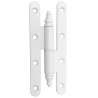 Zawias do drzwi 140x55mm stal biały rozłączny LEWY (pl) mod. 507