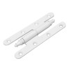 Zawias do drzwi 140x55mm stal biały rozłączny LEWY (pl) mod. 507
