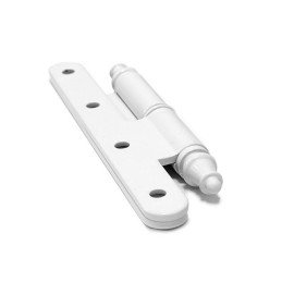 Zawias do drzwi 140x55mm stal biały rozłączny LEWY (pl) mod. 507