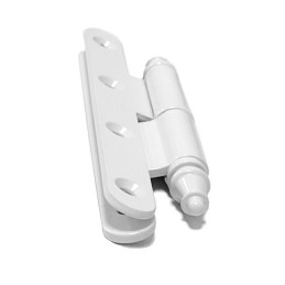 Zawias do drzwi 140x55mm stal biały rozłączny LEWY (pl) mod. 507