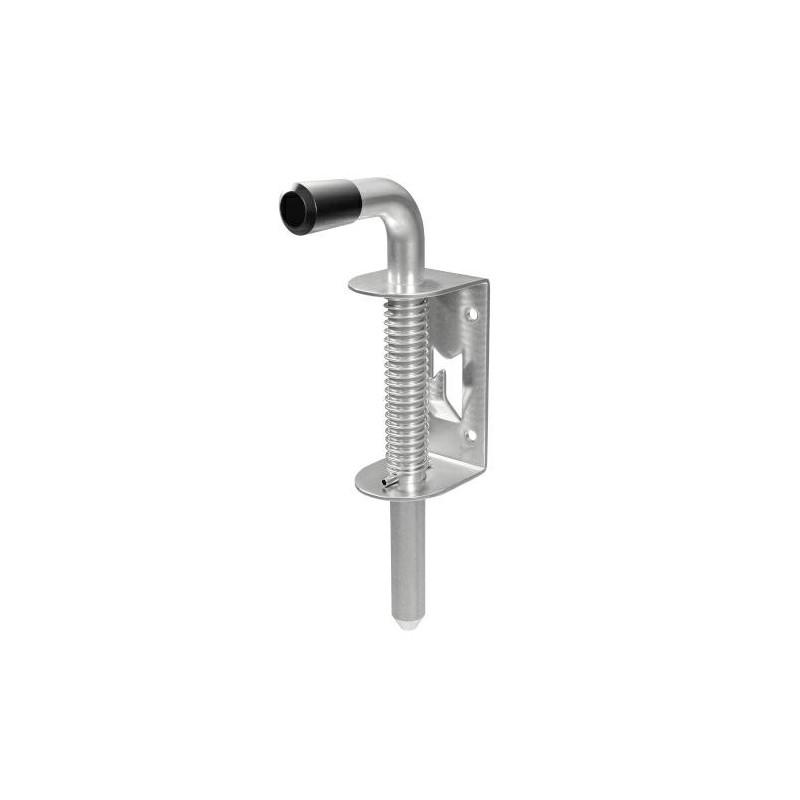 Zasuwa garażowa rygiel blokada ze sprężyną 127mm inox mod. 476