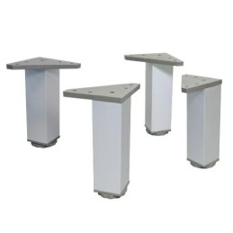 Noga meblowa nogi kwadratowe 40x40x150 z regulacją alum. srebrne - 4szt. mod. 20