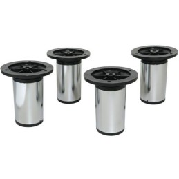 Noga meblowa nogi okrągłe 50x100-120 z regulacją chrom - 4szt. mod. 22
