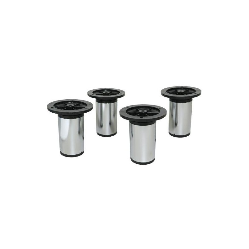 Noga meblowa nogi okrągłe 50x100-120 z regulacją chrom - 4szt. mod. 22