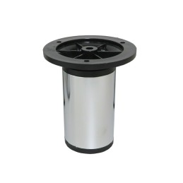 Noga meblowa nogi okrągłe 50x100-120 z regulacją chrom - 4szt. mod. 22
