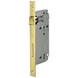 Zamek drzwiowy na klucz 90/35 mosiądzowany F22 prost. PATENT GRANDE