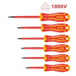Wkrętaki izolowane 6szt. dla elektryków mod. THTIS566 (D)  TOTAL