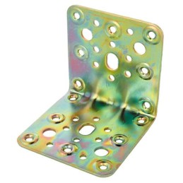 Łącznik kątowy 90x90mm żółty ocynk mod.302