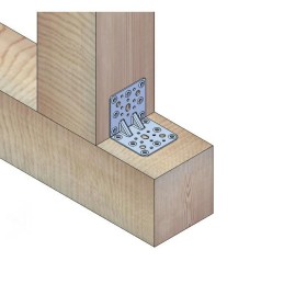 Łącznik kątowy 90x90mm żółty ocynk mod.302