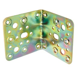 Łącznik kątowy 90x90mm żółty ocynk mod.302