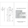 Zaczep 204x25mm z najazdem 12mm niklowany do zamków SICURREZA
