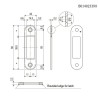 Zaczep EASY-FIX biały 22x82mm 2,2mm z regulacją