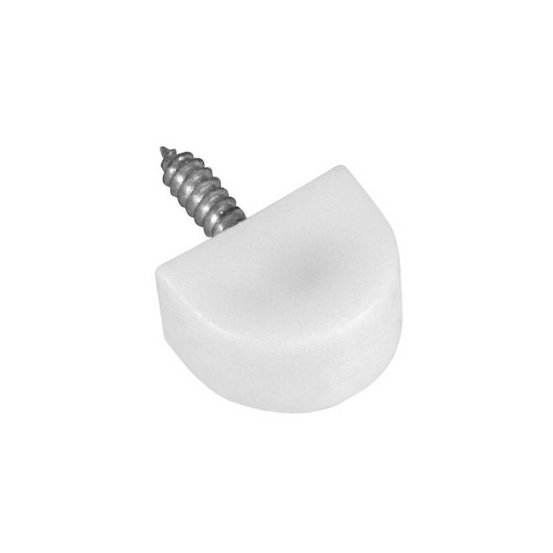 Podpórka meblowa 13x10mm biała plastikowa 8szt. mod.165