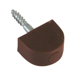Podpórka meblowa 13x10mm brąz plastikowa 8szt. mod.165