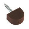 Podpórka meblowa 13x10mm brąz plastikowa 8szt. mod.165