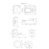 Zamek wierzchni Nightlatch Door Lock      65mm x 92mm x 47mm efekt chromu