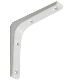 Wspornik półki stalowy stalowy biały 125x125mm ZWR mod. 2