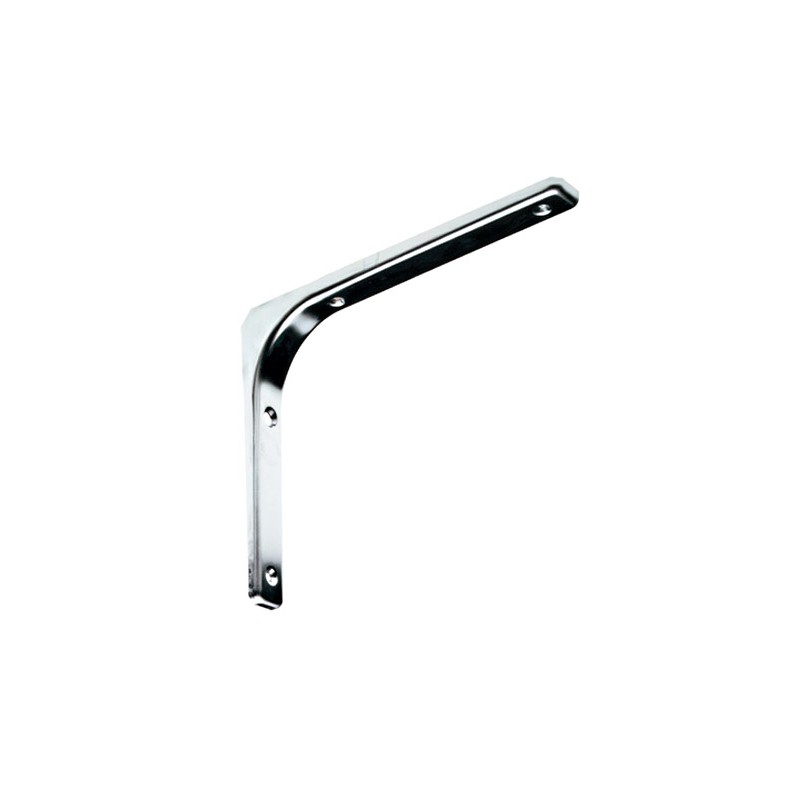 Wspornik półki stalowy chromowany 250x200mm mod. 2