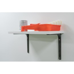 Wspornik półki stalowy czarny 250x200mm mod. 2