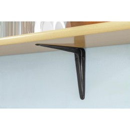 Wspornik półki stalowy czarny 125x100mm mod. 1