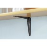 Wspornik półki stalowy czarny 125x100mm mod. 1