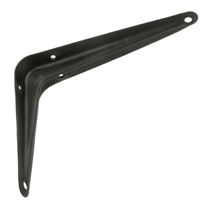 Wspornik półki stalowy czarny 150x125mm mod. 1
