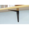 Wspornik półki stalowy czarny 175x150mm mod. 1