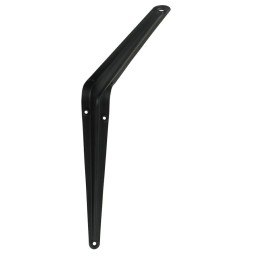 Wspornik półki stalowy czarny 300x250mm mod. 1