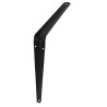 Wspornik półki stalowy czarny 300x250mm mod. 1