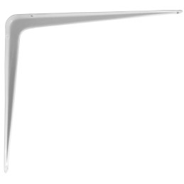 Wspornik półki stalowy biały 350x300mm mod. 1