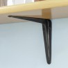 Wspornik półki stalowy czarny 450x400mm mod. 1