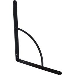Wspornik półki wzmocniony stal czarny 200x150mm mod. 12