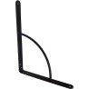 Wspornik półki wzmocniony stal czarny 200x150mm mod. 12