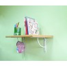 Wspornik półki wzmocniony stal czarny 250x200mm mod. 12
