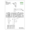 Wspornik półki ornamentalny mosiądz lak. 115x150mm mod.2