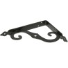 Wspornik półki ornamentalny stal czarny 115x150mm mod.2