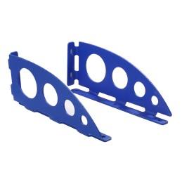 Wspornik półki stalowy niebieski 100x240mm mod. SERENISSIMA 24 2szt.