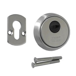 Zamek bolcowy na wkładkę 85/50 niklowany F270 prost. zestaw TESA R200B566N