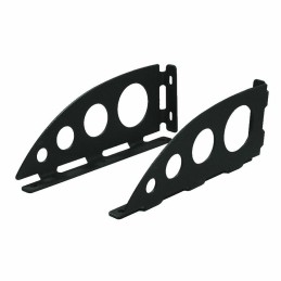 Wspornik półki stalowy czarny 100x240mm mod. SERENISSIMA 24 2szt.