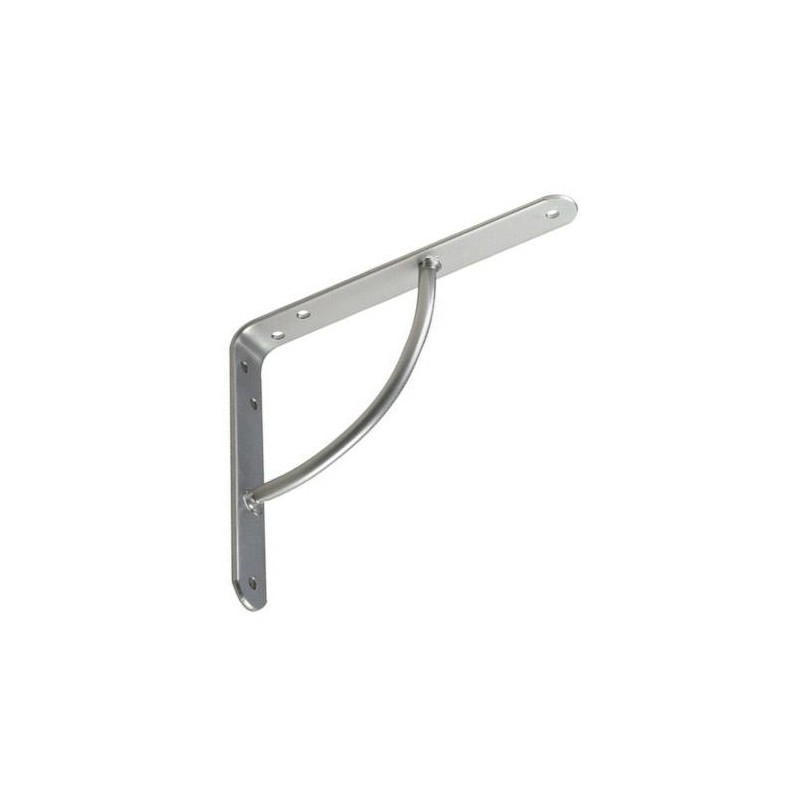 Wspornik półki wzmocniony stal szary metalik 200x150mm mod. 12