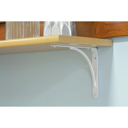 Wspornik półki stalowy biały 250x200mm mod.10